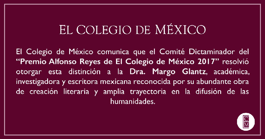 premio alfonso reyes margo glantz