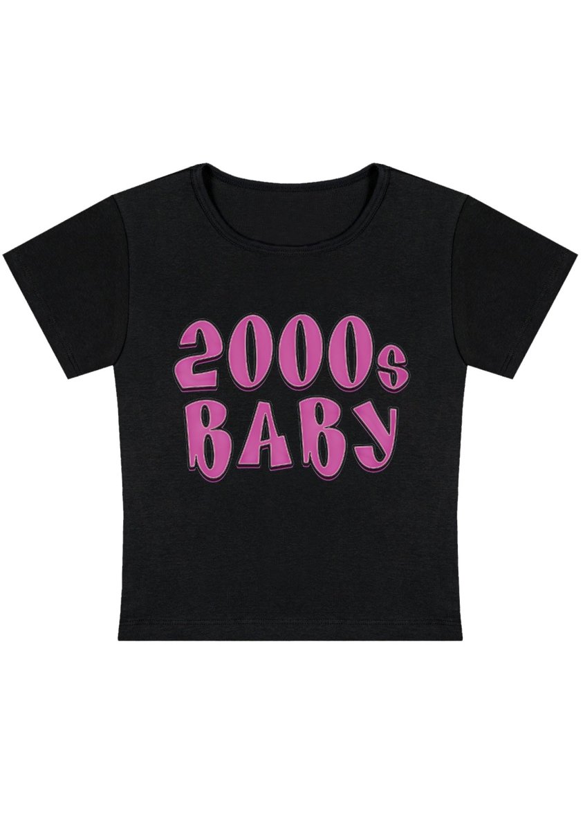 2000s Style Baby Tee with Short Sleeves