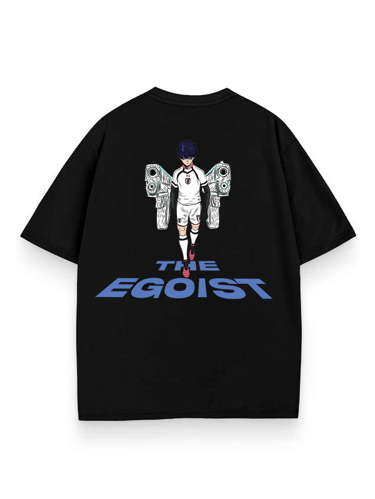 Oversize Cotton Blend Tee - Project Egoist Print