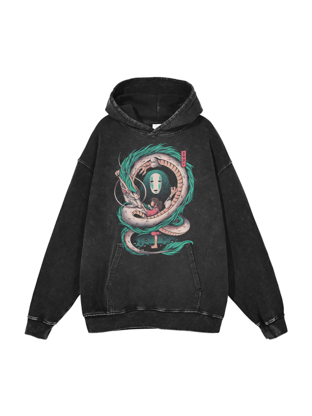 Vintage Spirited Graphic Print Hoodie