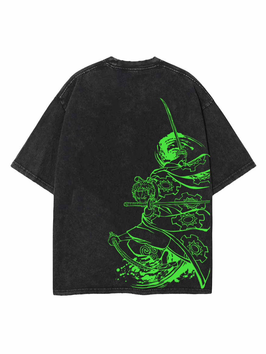 Vintage Oversize Tee Double-Sided Print