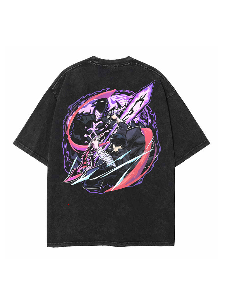 Vintage Oversize Cotton Blend Tee - JINO X IGRIS Design
