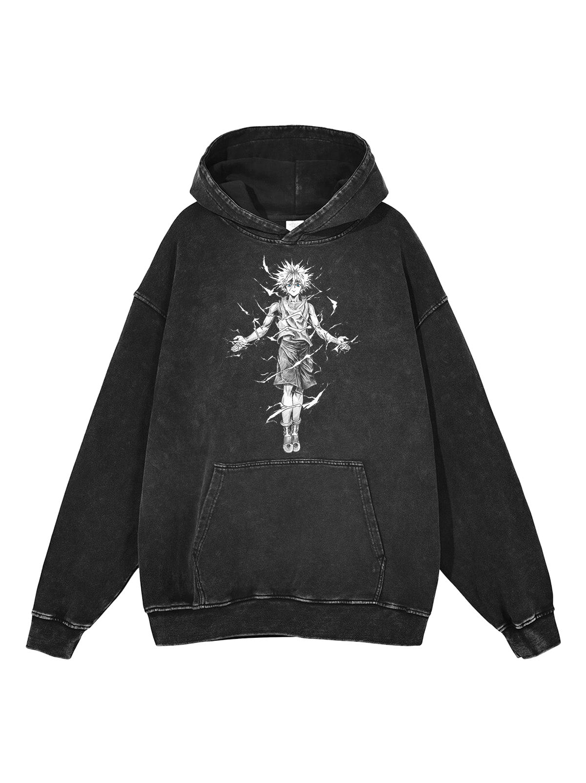 Vintage Killua Pose Graphic Hoodie