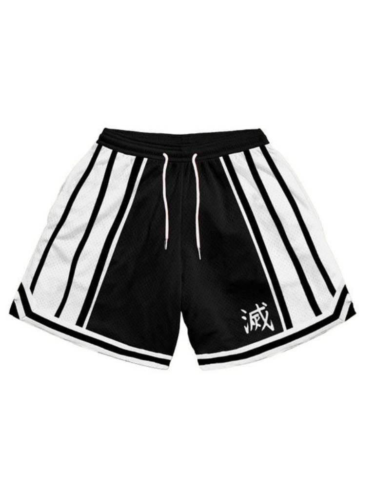 Comfortable Polyester Mesh Kuro Saki Shorts