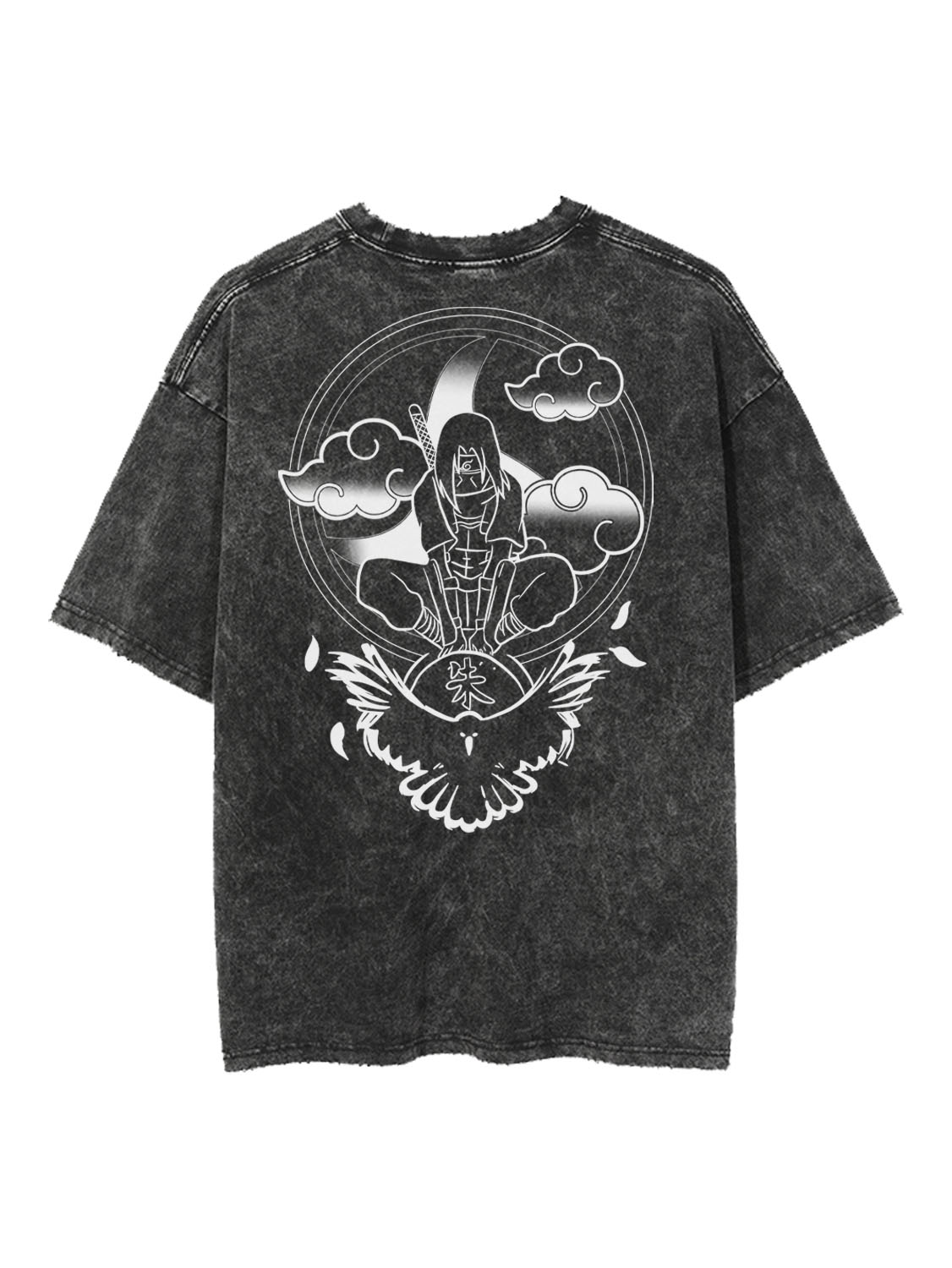 Vintage Oversize Tee in Ninja Style - High Quality Ringspun Cotton