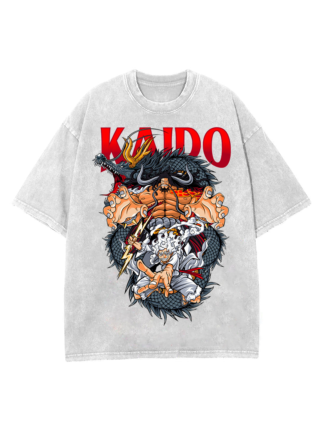 Vintage Oversize Graphic Tee for Anime Fans