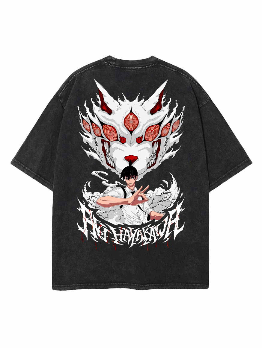 Vintage Oversize Tee - Kon and Aki Print
