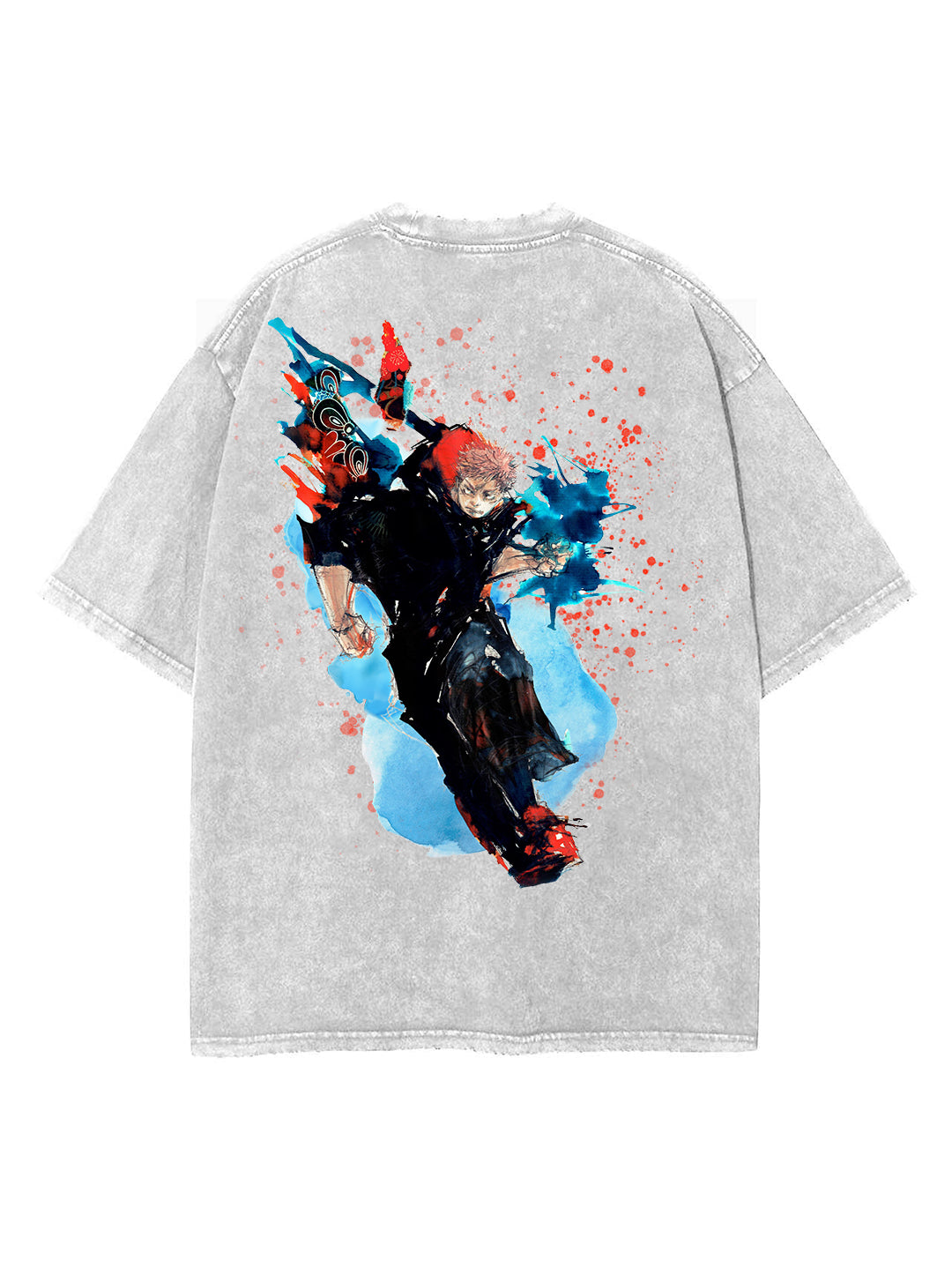 Vintage Oversize Tee, 2-Sided Print, Itadori Design