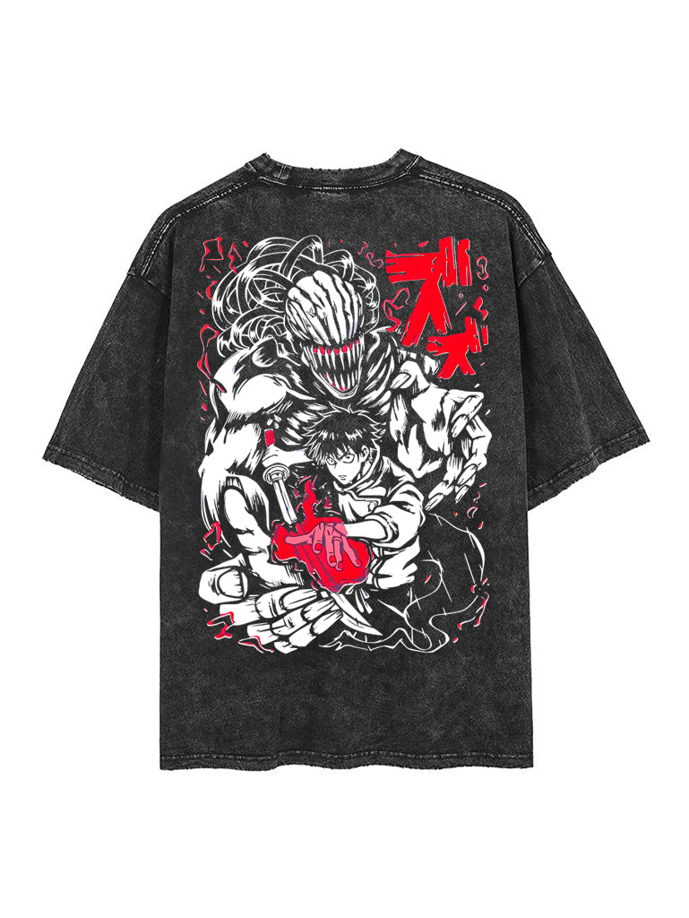 Yuta Vintage Oversize Tee - 2-Sided Stylish Shirt for Men