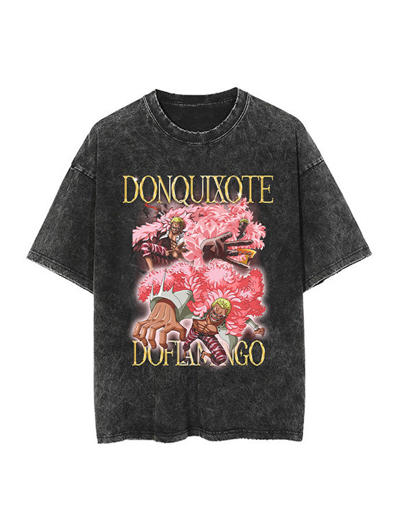 Doflamingo Vintage Washed Cotton Tee