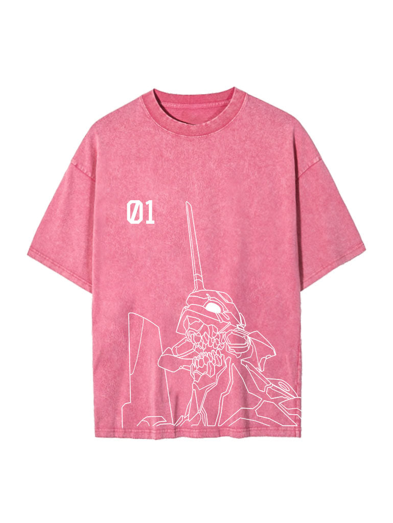 Evangelion Vintage Graphic Tee Shirt