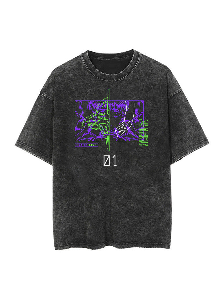 Vintage Oversize Cotton Blend Tee