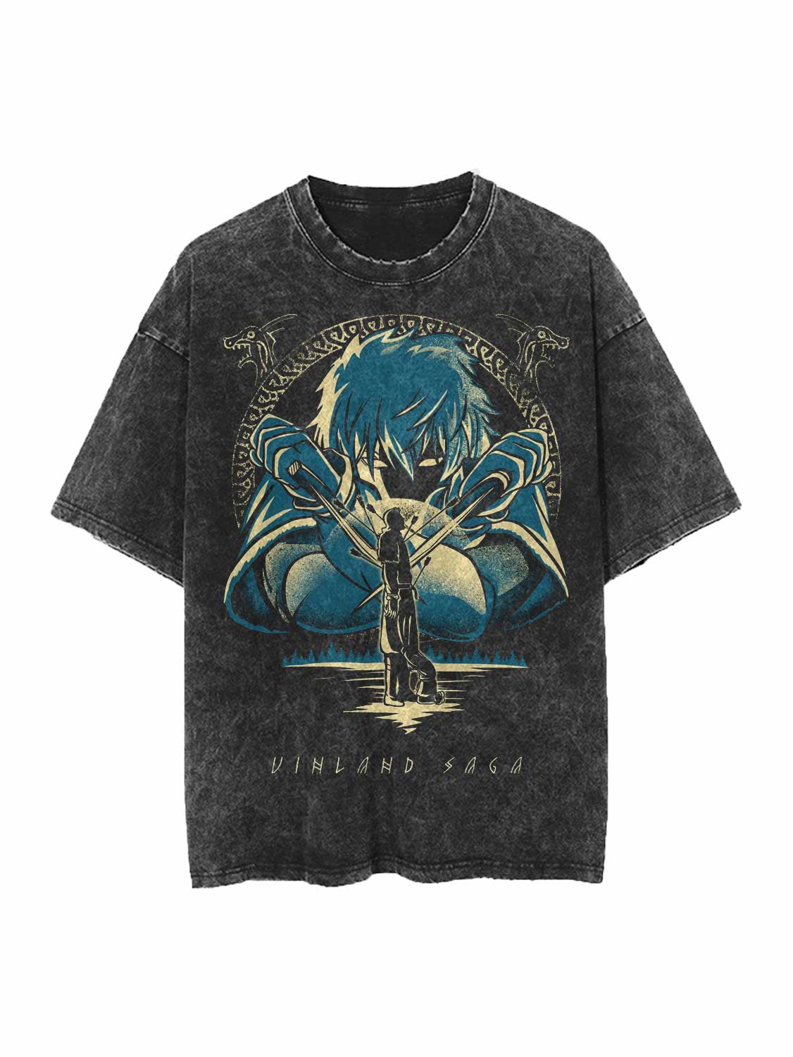 Vintage Thorfinn Oversize Tee Shirt - Ringspun Cotton Blend
