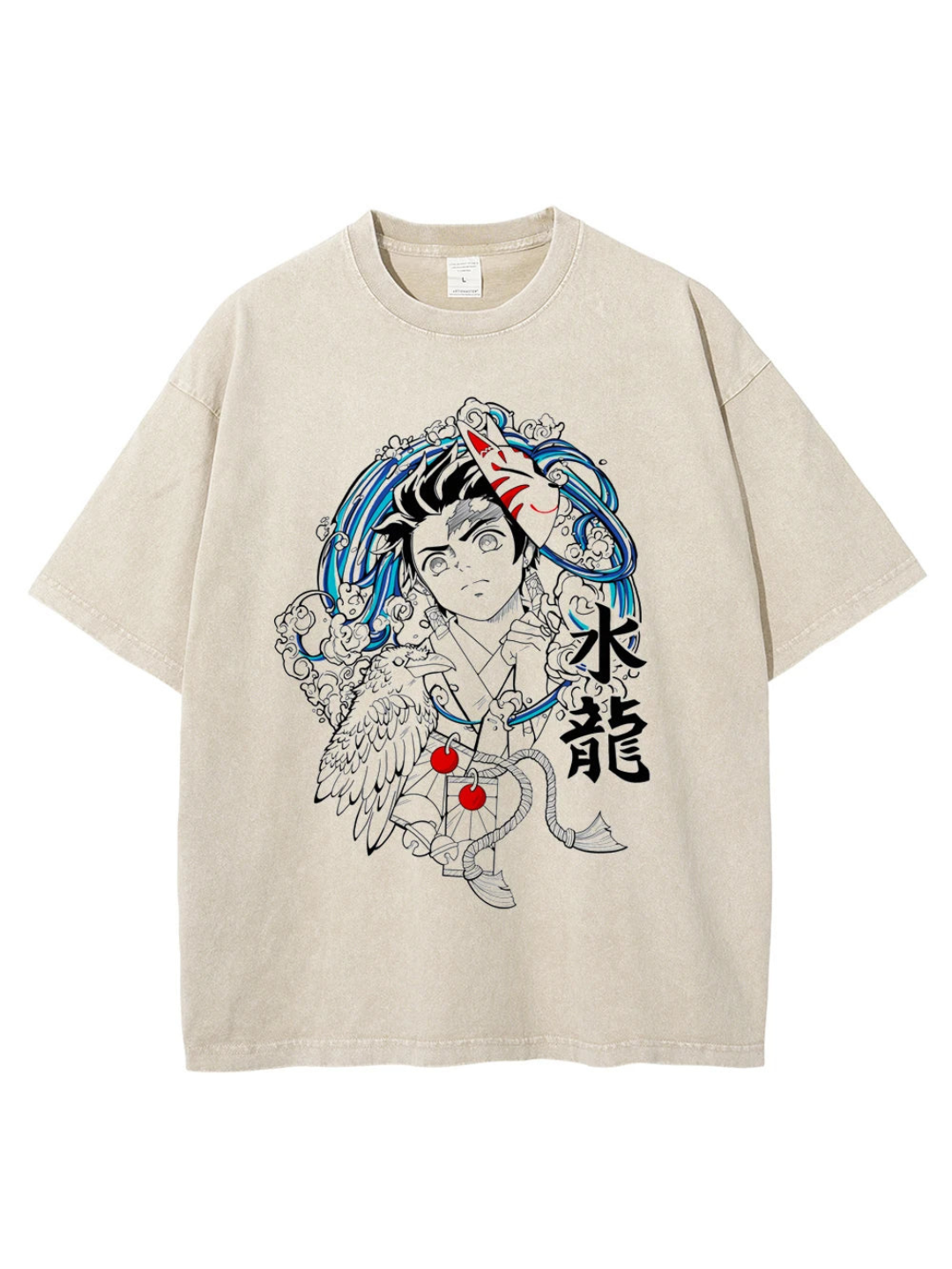 Vintage Artisanal Tee in Apricot Color