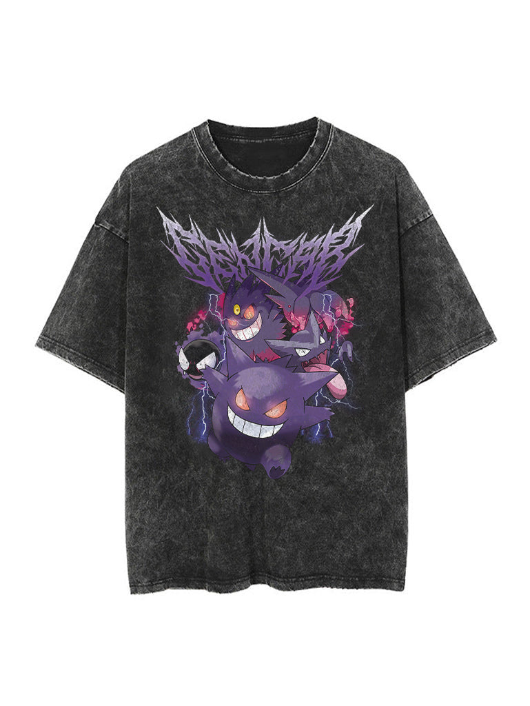 Vintage Poison Ghost Type Tee - Premium Cotton Blend
