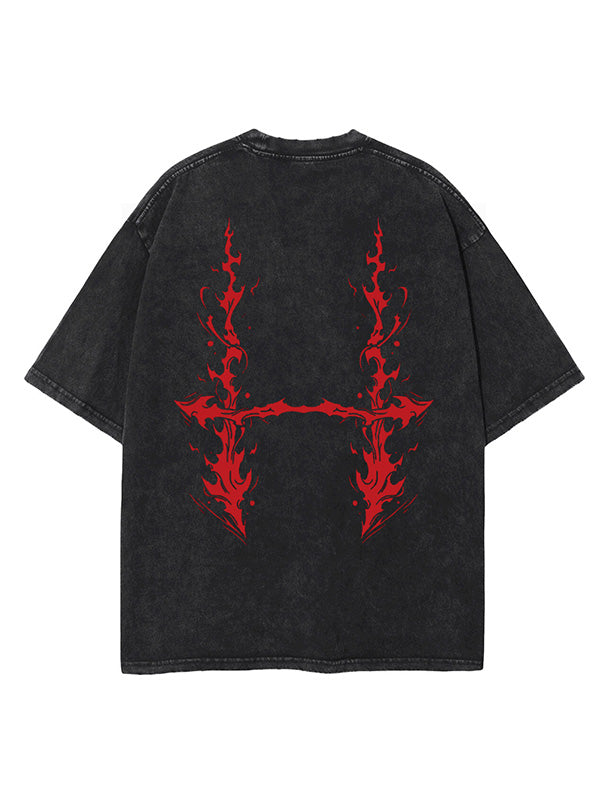 Vintage Oversize Cotton Blend Tee by HOKURO