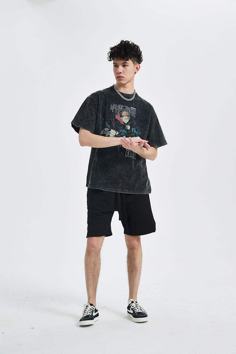 Vintage Cotton Blend Tee by HOKURO
