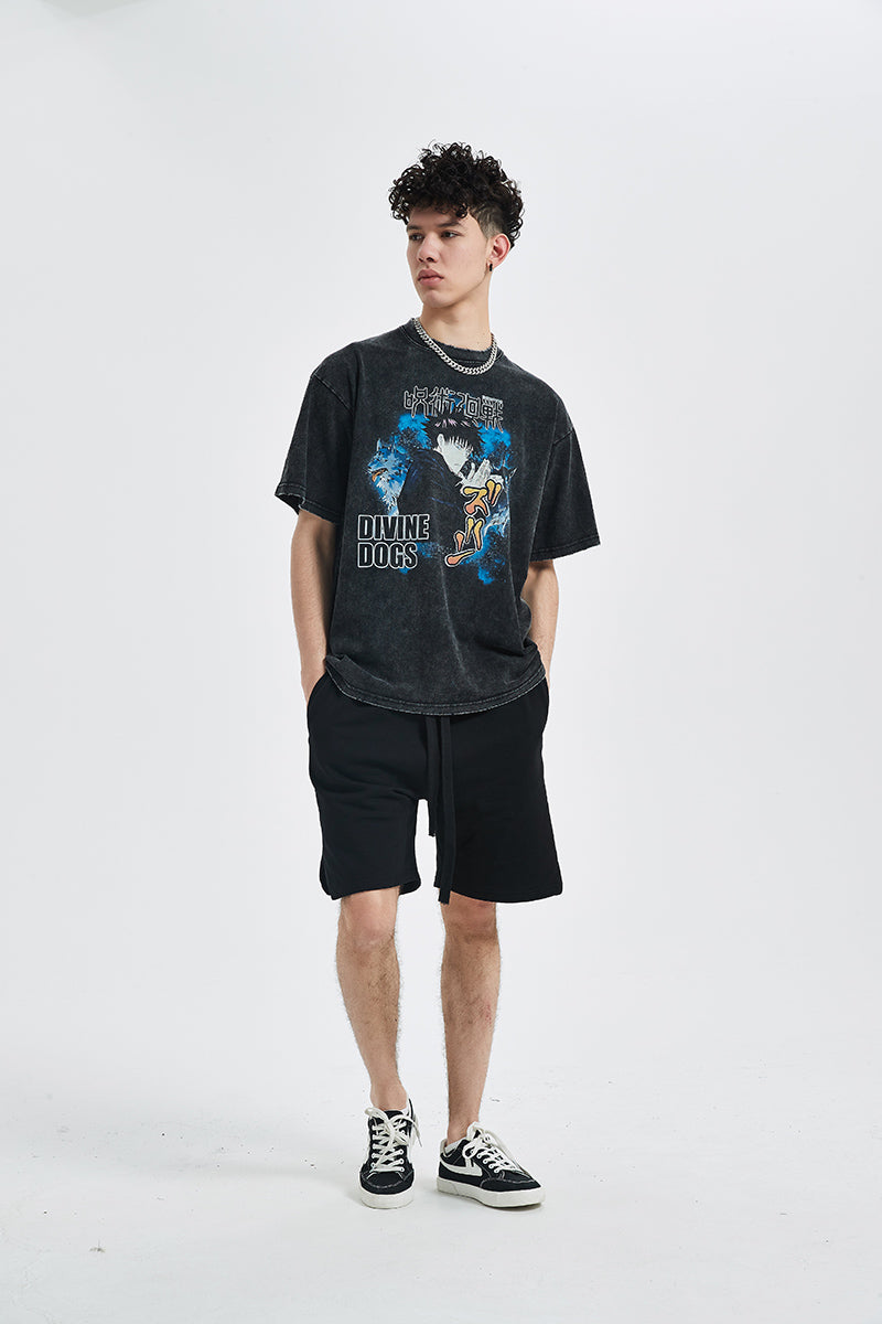 Vintage Cotton Blend T-Shirt by HOKURO