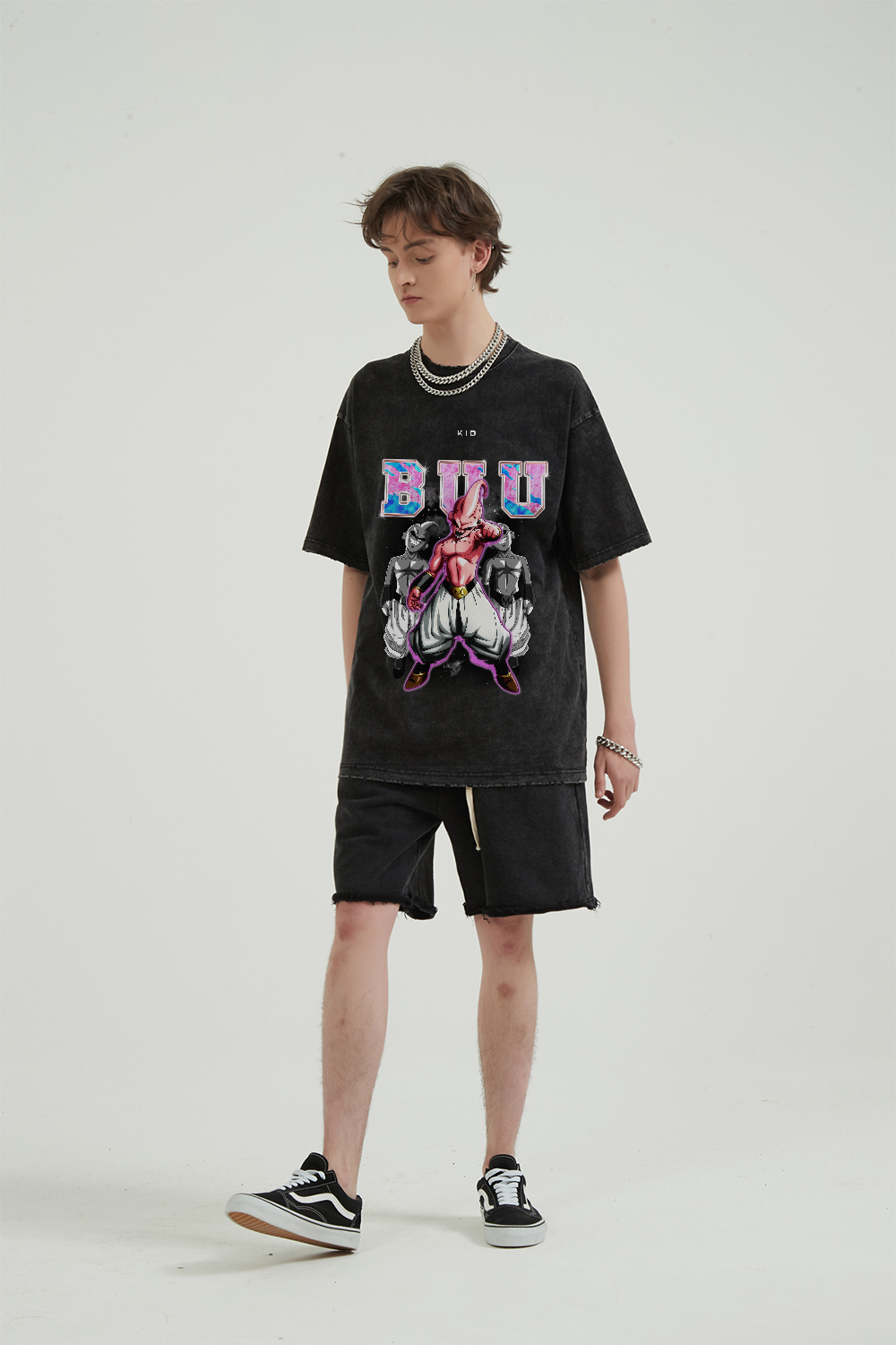 Vintage Kids Graphic Print T-Shirt