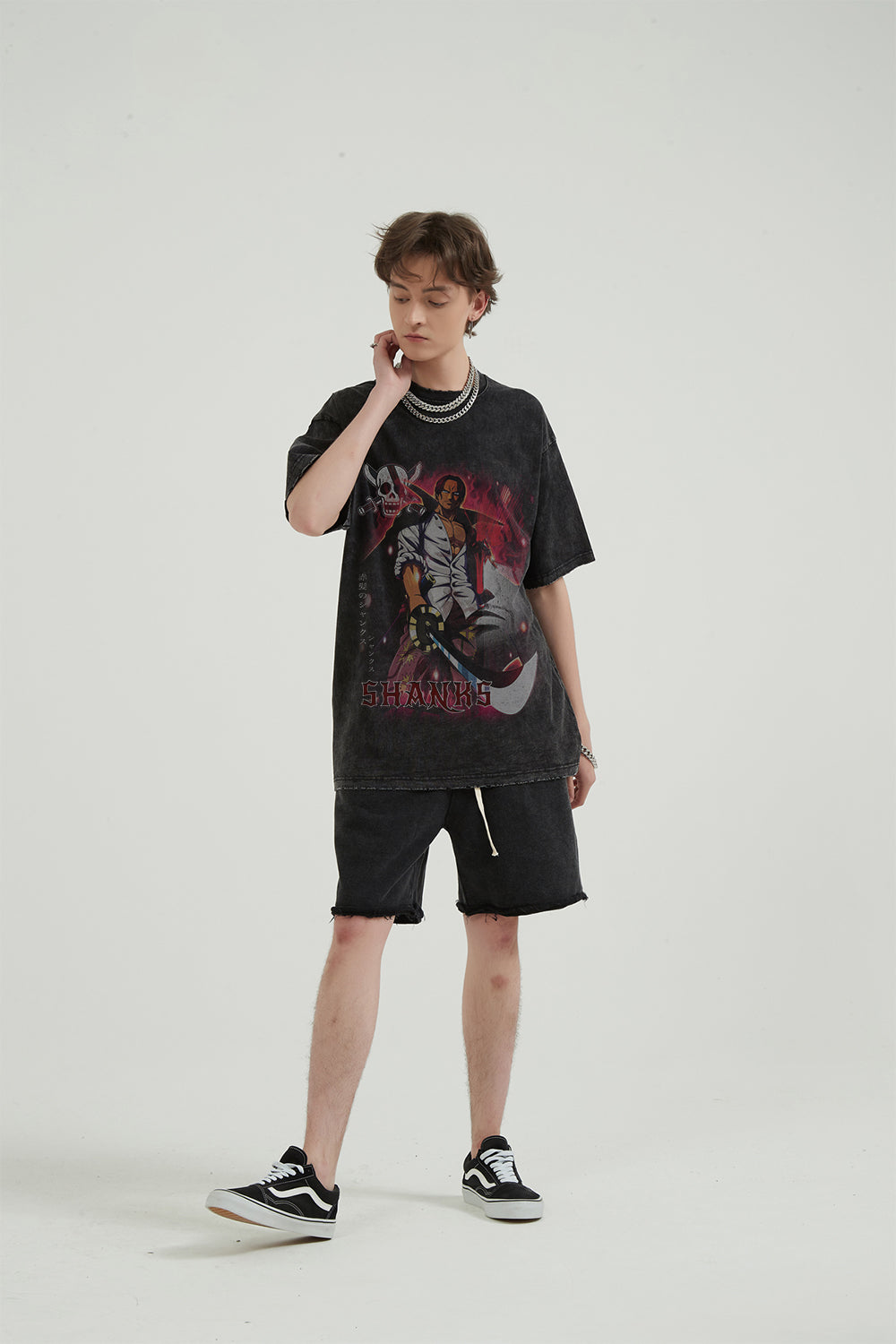 Vintage Cotton Blend Tee Shirt by HOKURO