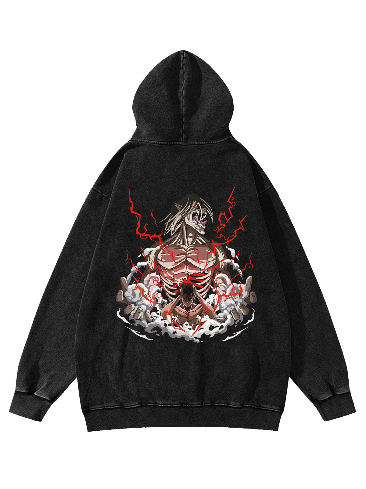 Vintage Eren Titan Print Hoodie for Ultimate Comfort