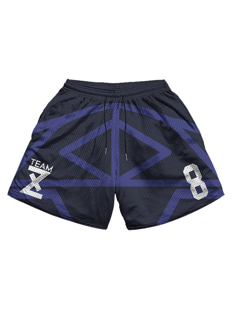 Comfort Mesh Polyester Shorts with Pockets