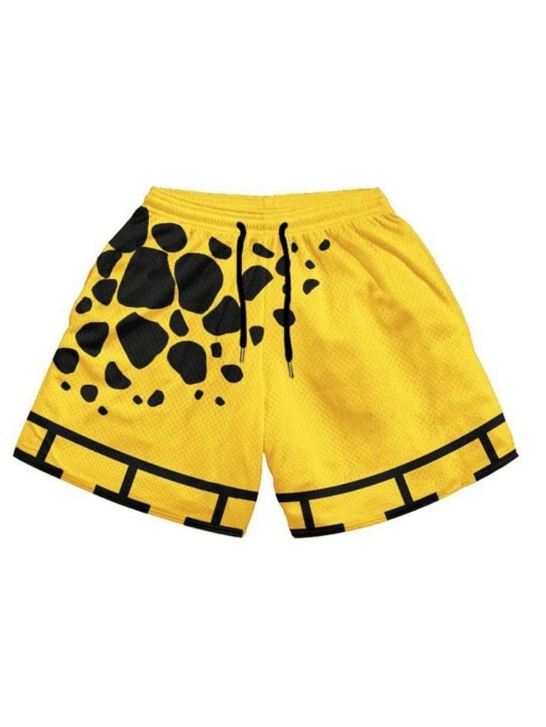 Law Mesh Polyester Shorts with Pockets