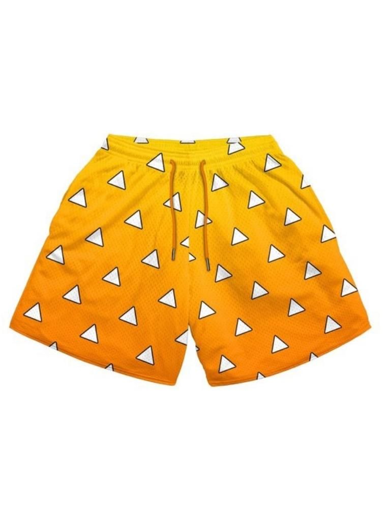 Mens Zenitsu Polyester Mesh Shorts