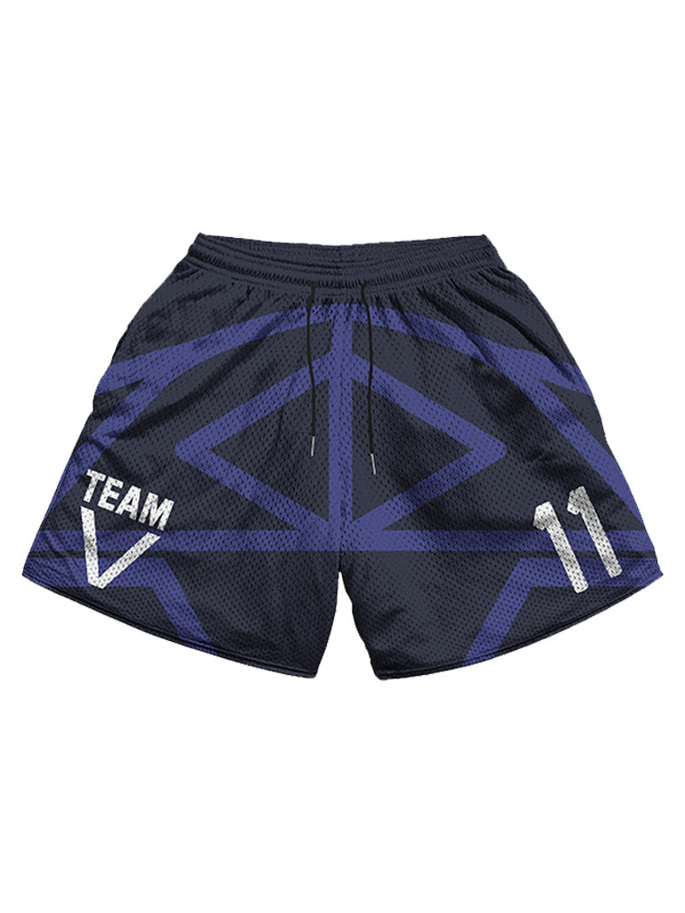 Mens Polyester Mesh Shorts with Pockets - Comfort & Durability