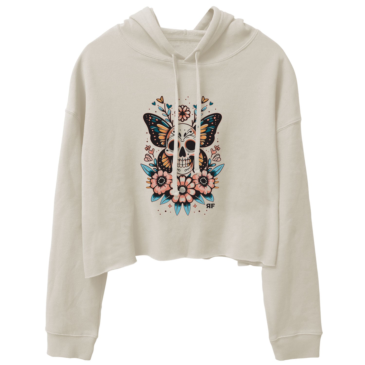 Womens The Mariposa Cropped Hoody - Heather Dust
