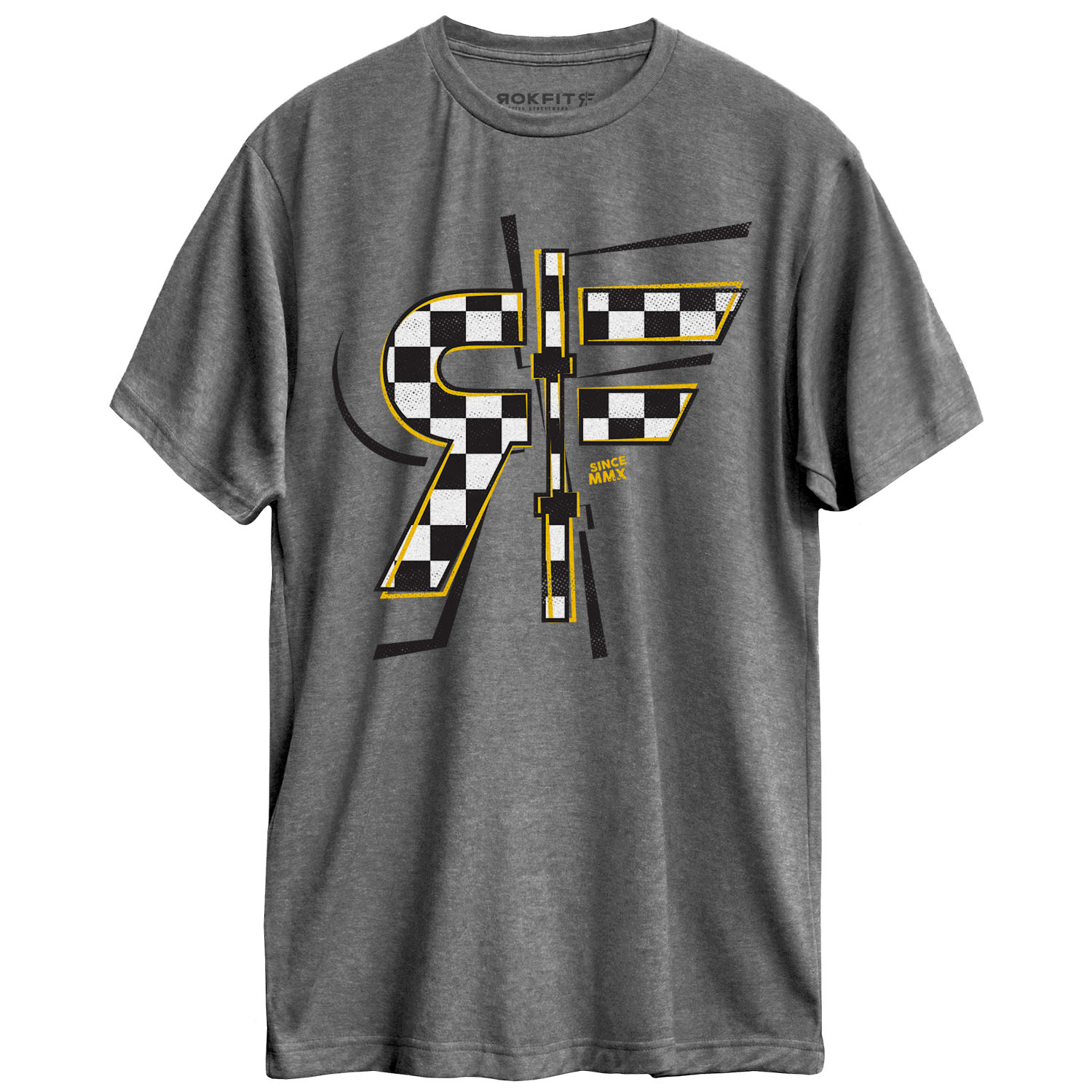Heather Grey Logo T-Shirt Lightweight Active Tee for Men