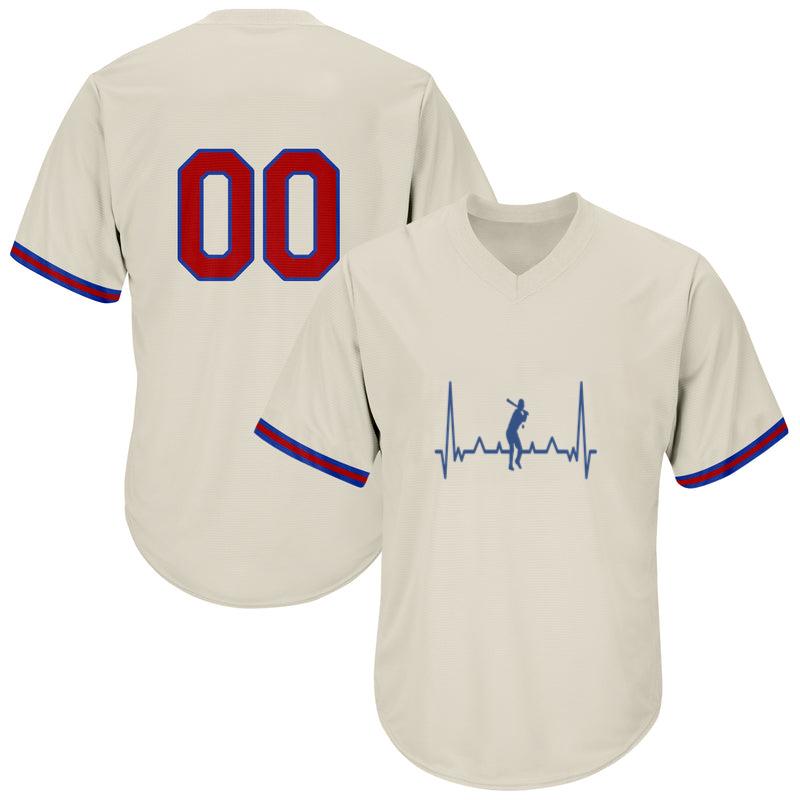 Heartbeat With Baseball Player Baseball Jersey