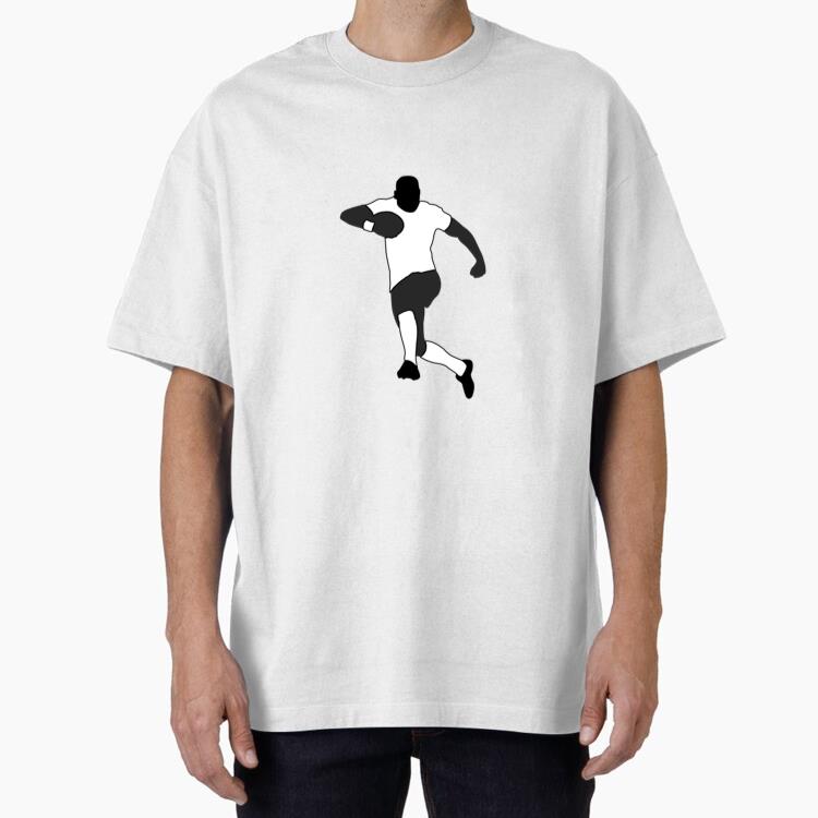 American Football Player Running  Cotton T-Shirt 