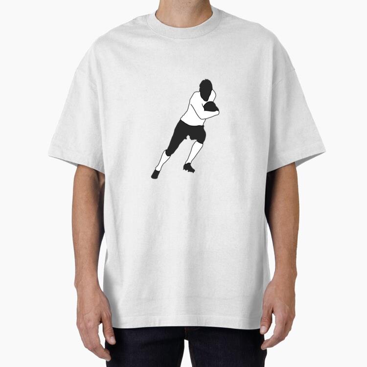 American Football Player Running Cotton T-Shirt 