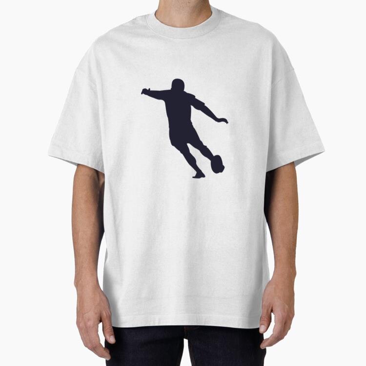 American Football Player Silhouette Cotton T-Shirt 